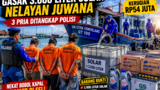 Gasak 3.000 Liter Solar Kapal Nelayan, Tiga Pria Ditangkap di Pati