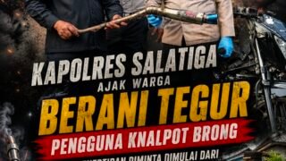 Perang Lawan Knalpot Brong Naik Level, Kapolres Salatiga Ajak RT dan RW Jadi Garda Terdepan Penertiban